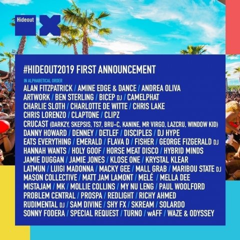 Hideout Festival 2019 made the first acts announcement | Djanemag.com