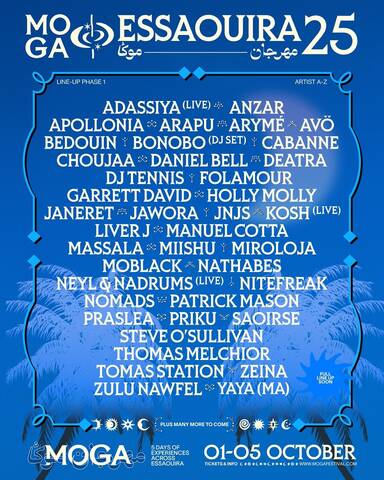 MOGA Essaouira Returns in October 2025 with a Stellar Lineup and Unique Cultural Experience